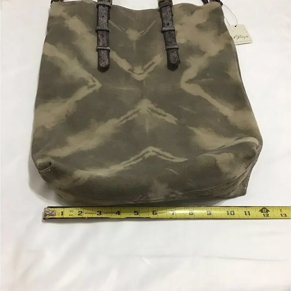 Free People We The Free Leather Take Me Away Tote Crossbody Bag New With Tag